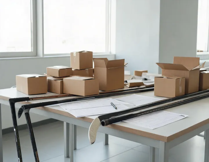 Hockey equipment procurement workspace
